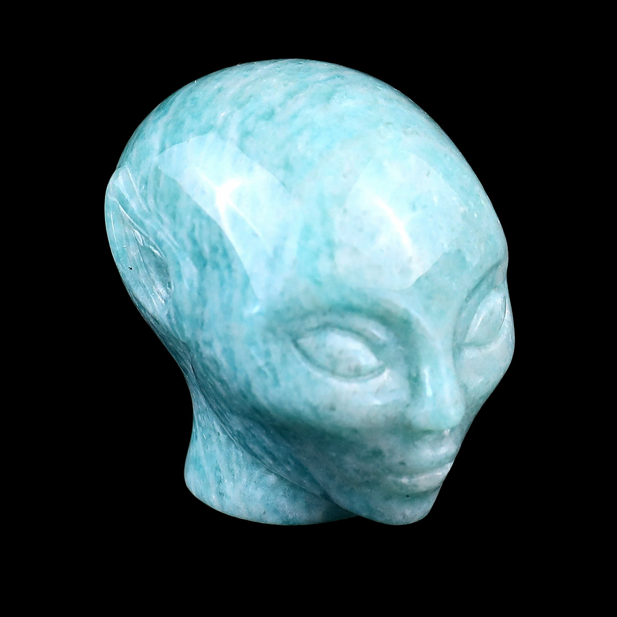 1.5" Amazonite Hand Carved Crystal Elf Alien