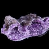 10.3" Amethyst Cluster Snake Carving