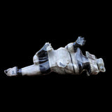 11.8" Nine Dragon Jade Tiger Carving