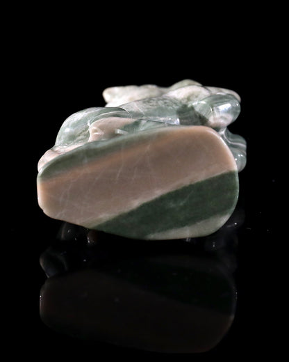 Kindred Vein 3.0" Nine Dragon Jade Hand Carved Crystal Horse Sculpture (SKU: 4100167) - Photo 8