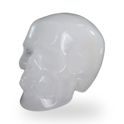 Kindred Vein 2.2" Angolan Quartz Hand Carved Crystal Realistic Skull Sculpture (SKU: SKH20AQ01) - Photo 9