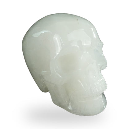 Kindred Vein 4.5" Angolan Quartz Hand Carved Crystal Realistic Skull Sculpture (SKU: SKH45AQ03) - Photo 17