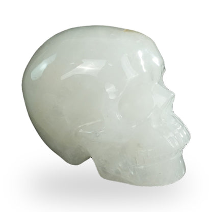Kindred Vein 4.5" Angolan Quartz Hand Carved Crystal Realistic Skull Sculpture (SKU: SKH45AQ05) - Photo 30