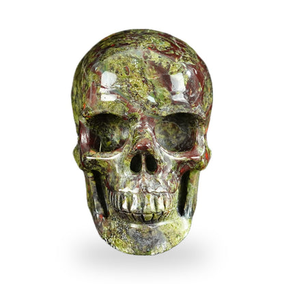 Kindred Vein 2.2" Dragon Blood Jasper Hand Carved Crystal Realistic Skull Sculpture (SKU: SKH20DB03) - Photo 17
