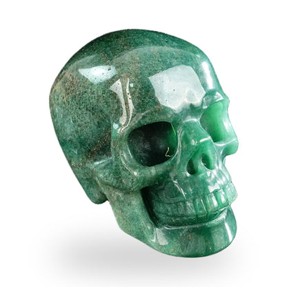 Kindred Vein 3" Green Aventurine Hand Carved Crystal Realistic Skull Sculpture (SKU: SKH30GA20) - Photo 155