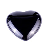 1.2" Black Obsidian Hand Carved Crystal Heart
