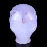 1.5" Blue Chalcedony Hand Carved Crystal Elf Alien
