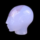 1.5" Blue Chalcedony Hand Carved Crystal Elf Alien