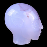 1.5" Blue Chalcedony Hand Carved Crystal Elf Alien