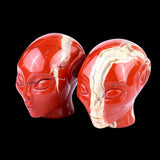 1.5" Red Jasper Hand Carved Crystal Elf Alien