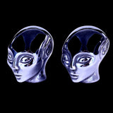1.5" Tera Hertz Hand Carved Crystal Elf Alien