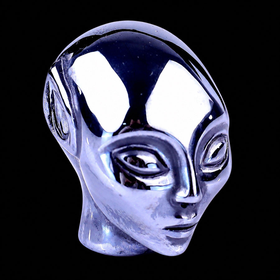 1.5" Tera Hertz Hand Carved Crystal Elf Alien