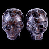 1.5" Yooperlite Hand Carved Crystal Elf Alien