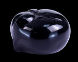 1.6" Black Obsidian Hand Carved Crystal Sleepy Cat