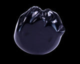 1.6" Black Obsidian Hand Carved Crystal Sleepy Cat