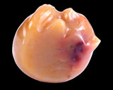 1.6" Chalcedony Hand Carved Crystal Sleepy Cat