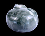 1.6" Nine Dragon Jade Hand Carved Crystal Sleepy Cat