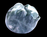 1.6" Nine Dragon Jade Hand Carved Crystal Sleepy Cat