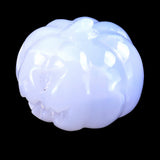 1.7" Natural Blue Chalcedony Hand Carved Crystal Pumpkin, Halloween Gift