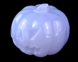 1.7" Blue Chalcedony Hand Carved Crystal Pumpkin