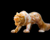 10.2" Chalcedony Hand Carved Crystal Wolf