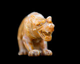 10.2" Chalcedony Hand Carved Crystal Wolf
