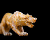 10.2" Chalcedony Hand Carved Crystal Wolf