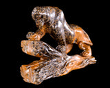 10.6" Leopard Skin Jasper Hand Carved Crystal Leopard