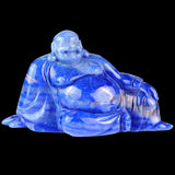 10.0×3.9×5.3" Blue Aventurine Hand Carved Crystal Buddha