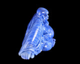 10.0×4.0×4.7" Blue Aventurine Hand Carved Crystal Buddha