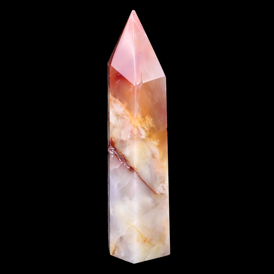105mm Chalcedony Hand Carved Crystal Point