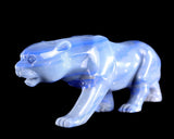 11.4" Blue Aventurine Hand Carved Crystal Leopard