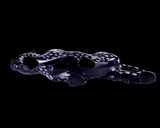 13.8" Black Obsidian Hand Carved Crystal Leopard