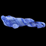 13.8" Blue Aventurine Hand Carved Crystal Lion