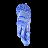 13.8" Blue Aventurine Hand Carved Crystal Lion