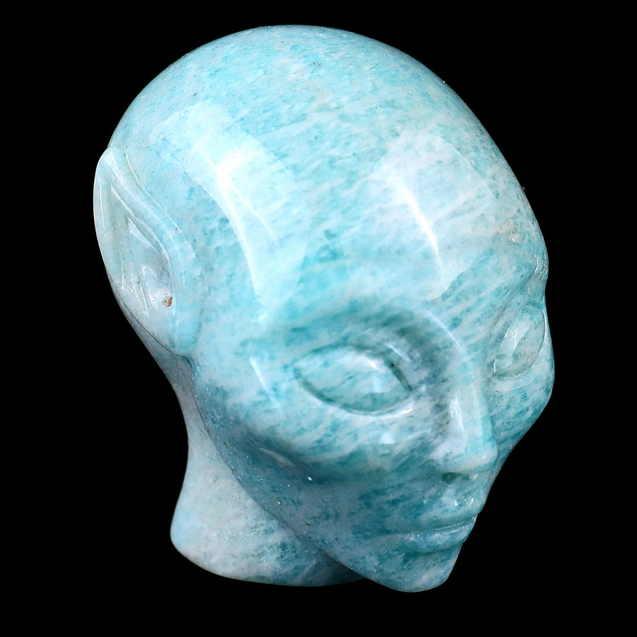 2.0" Amazonite Hand Carved Crystal Elf Alien
