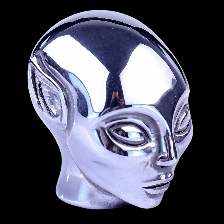 2.0" Tera Hertz Hand Carved Crystal Elf Alien
