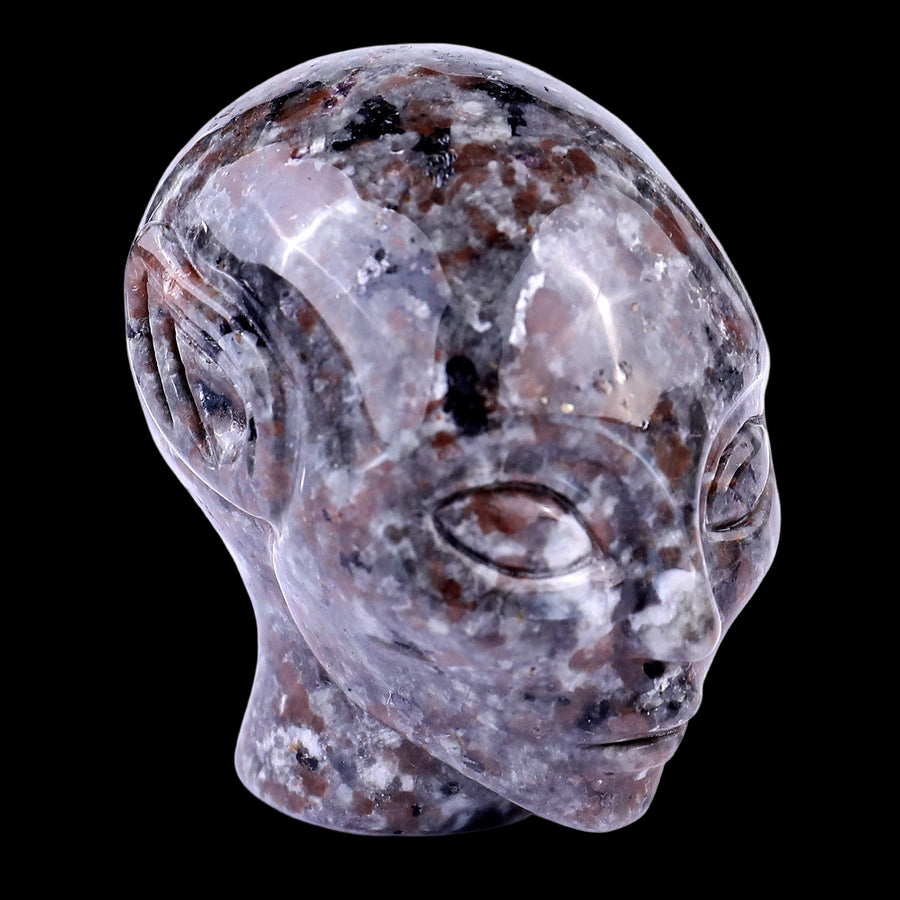 2.0" Yooperlite Hand Carved Crystal Elf Alien