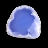 2.1" Blue Chalcedony Hand Carved Crystal Polished Stone