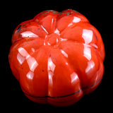 2.6" Red Jasper Hand Carved Crystal Pumpkin