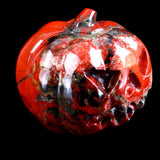 2.6" Red Jasper Hand Carved Crystal Pumpkin