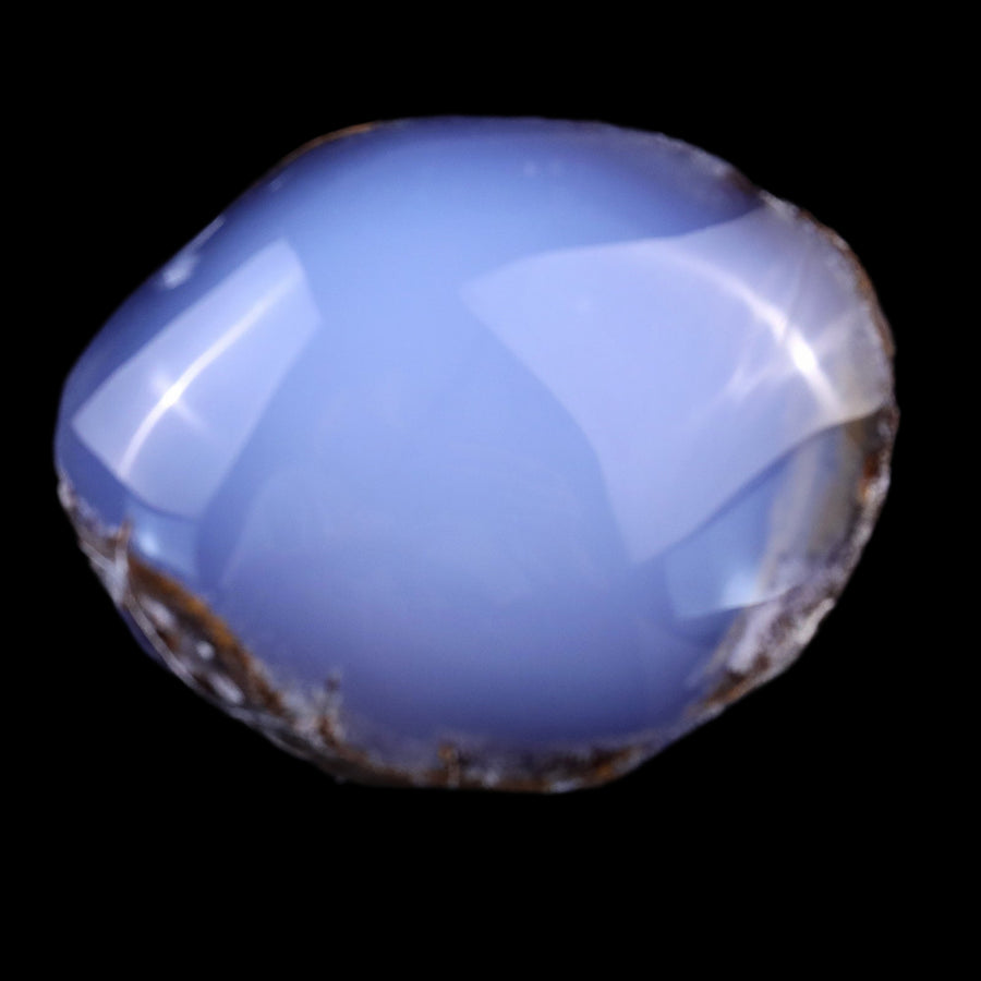 2.8" Blue Chalcedony Hand Carved Crystal Polished Stone