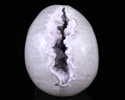 Kindred Vein 2.8" Geode Agate Hand Carved Crystal Geode Skull Sculpture (SKU: 5100100) - Photo 5