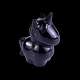 2.8" Chalcedony Hand Carved Crystal Unicorn