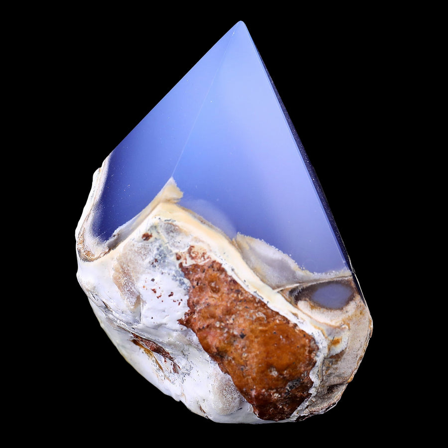 2.9" Blue Chalcedony Hand Carved Crystal Polished Point | No.175