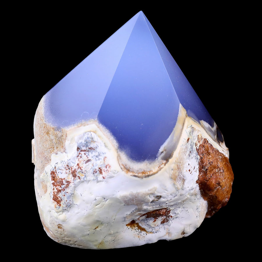 2.9" Blue Chalcedony Hand Carved Crystal Polished Point | No.270