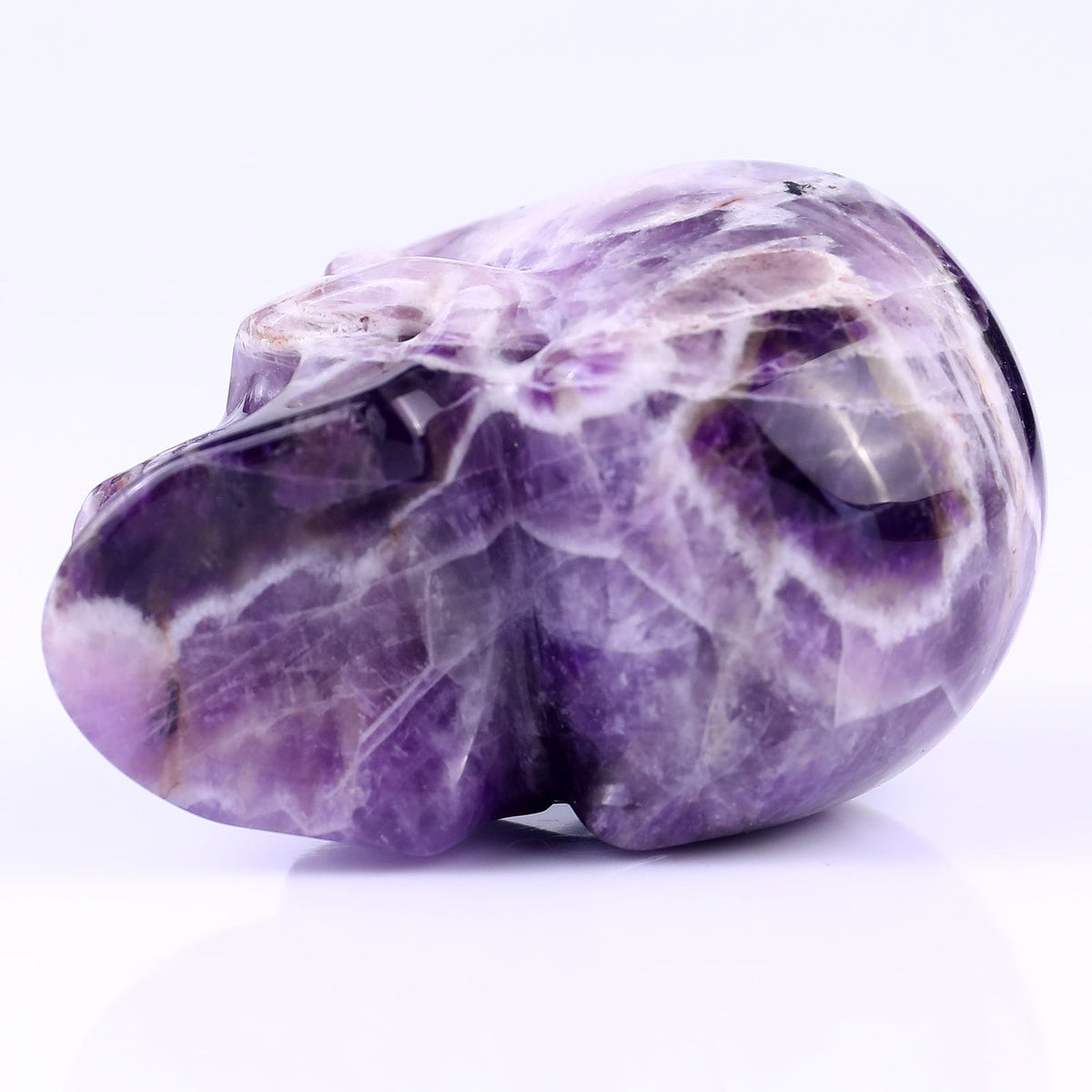 Kindred Vein 3.0" Dream Amethyst Hand Carved Realistic Skull Sculpture (SKU: 2100030) - Photo 5