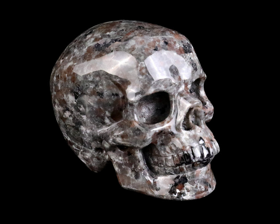 3.0" Yooperlite Hand Carved Realistic Skull