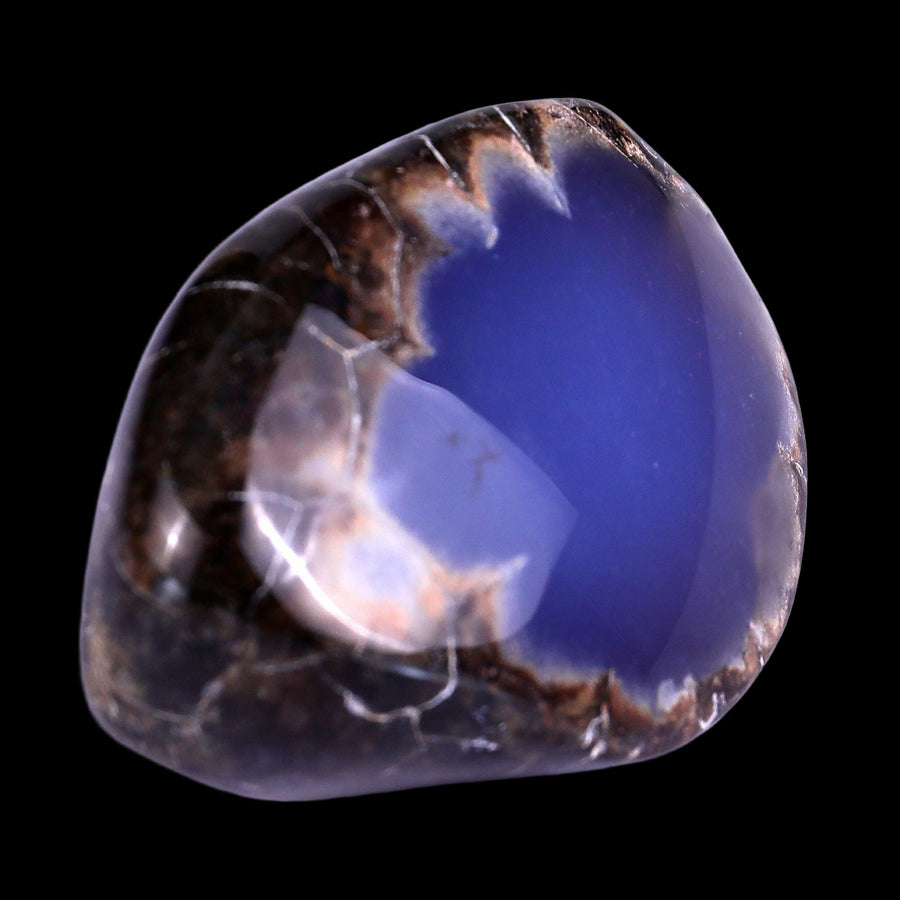 3.1" Blue Chalcedony Hand Carved Crystal Polished Stone