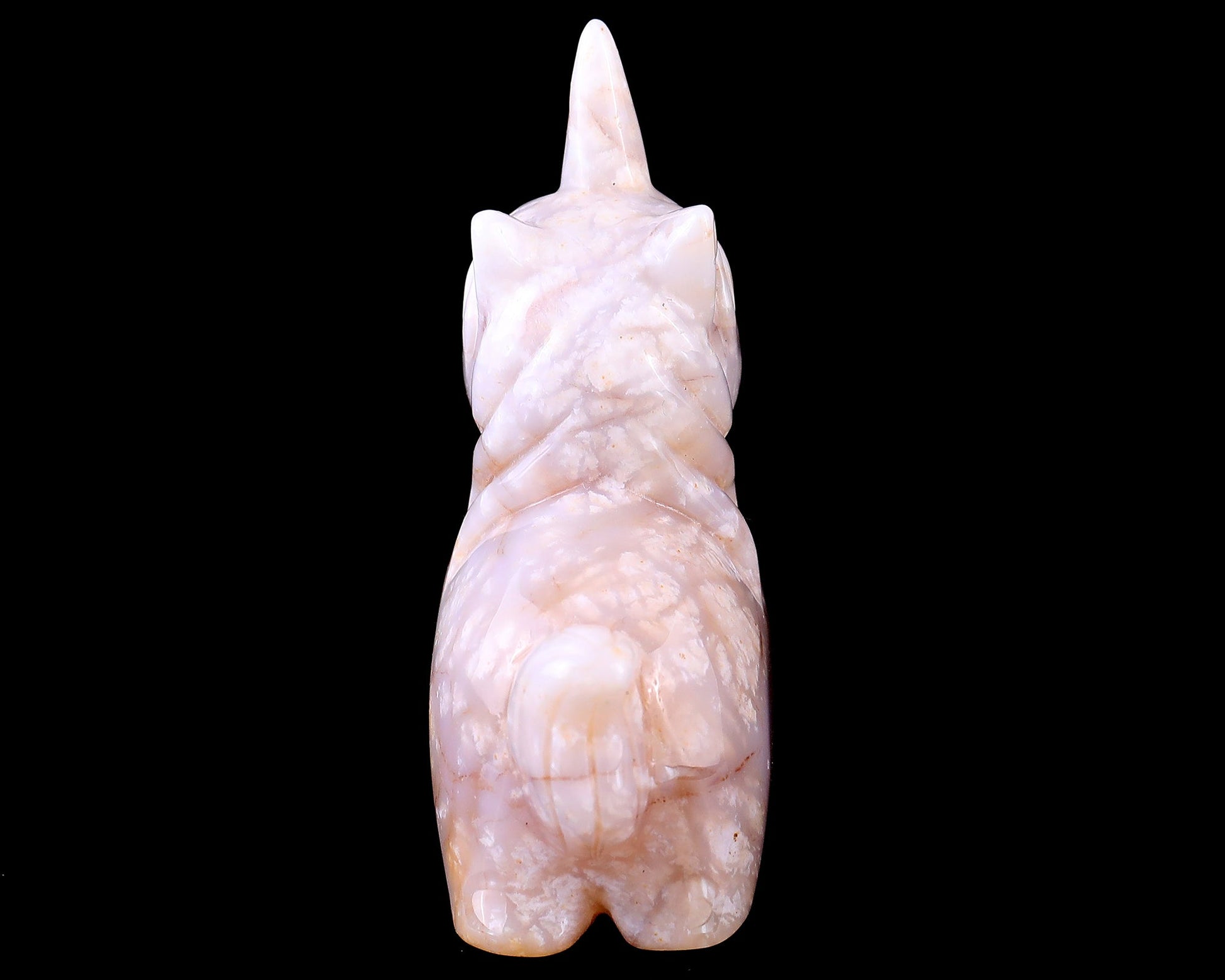 Kindred Vein 3.1" Chalcedony Hand Carved Crystal Unicorn Sculpture (SKU: 3100058) - Photo 6